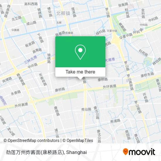 劲莲万州炸酱面(康桥路店) map