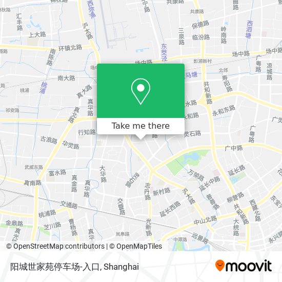 阳城世家苑停车场-入口 map