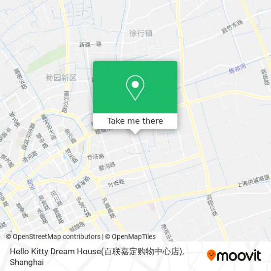 Hello Kitty Dream House(百联嘉定购物中心店) map