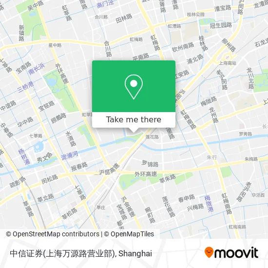 中信证券(上海万源路营业部) map