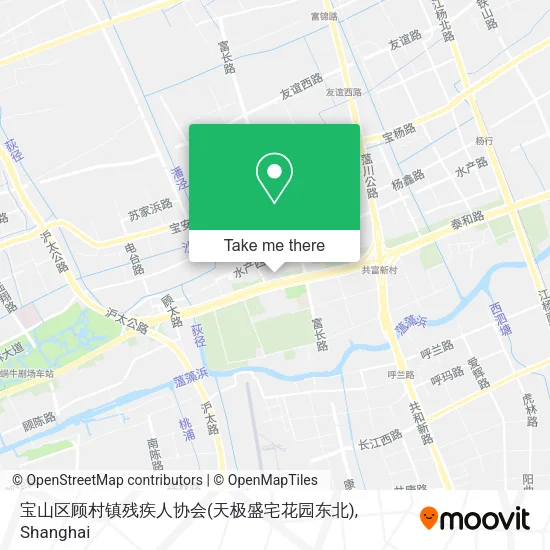 宝山区顾村镇残疾人协会(天极盛宅花园东北) map