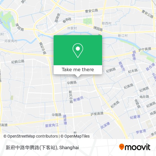 新府中路华腾路(下客站) map