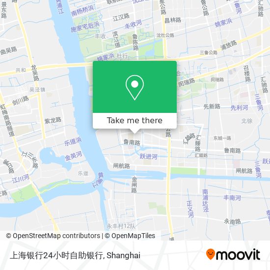 上海银行24小时自助银行 map