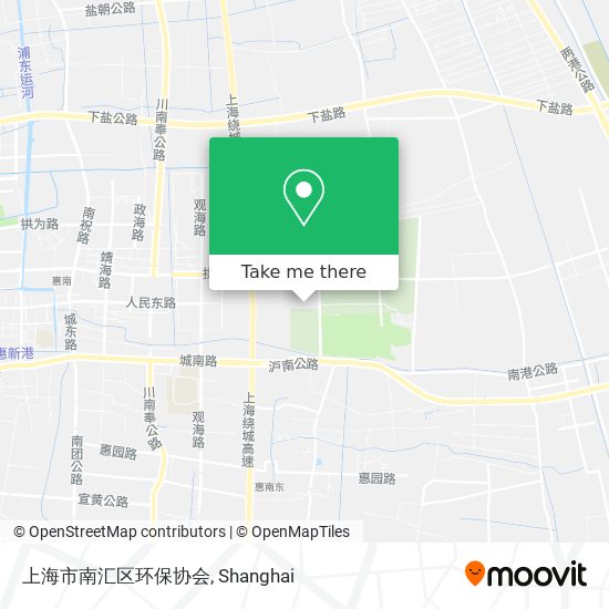 上海市南汇区环保协会 map