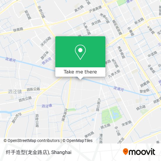 纤手造型(龙金路店) map
