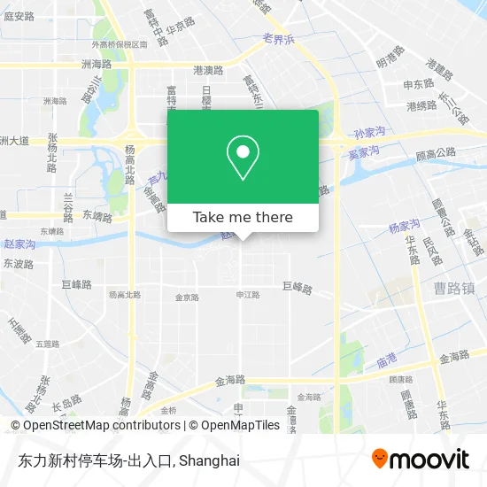东力新村停车场-出入口 map