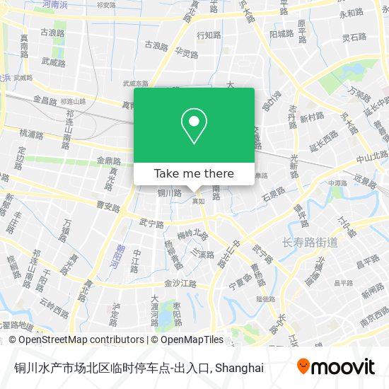 铜川水产市场北区临时停车点-出入口 map