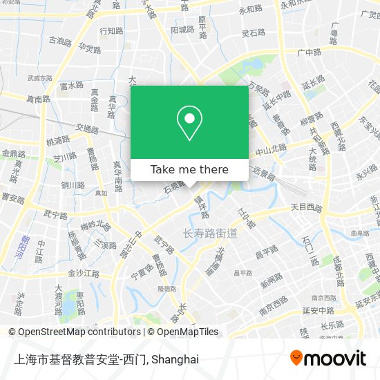 上海市基督教普安堂-西门 map