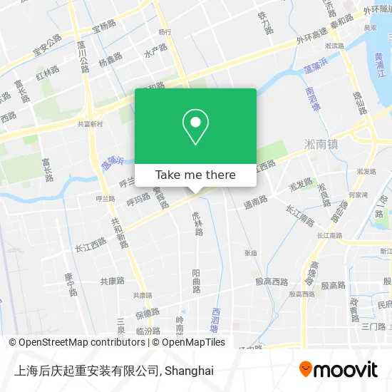 上海后庆起重安装有限公司 map