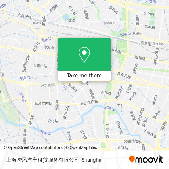 上海跨风汽车租赁服务有限公司 map