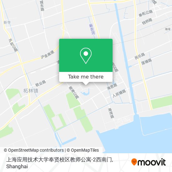 上海应用技术大学奉贤校区教师公寓-2西南门 map