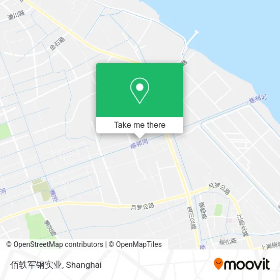 佰轶军钢实业 map