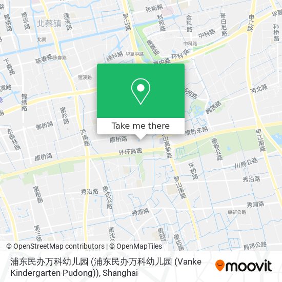 浦东民办万科幼儿园 (浦东民办万科幼儿园 (Vanke Kindergarten Pudong)) map