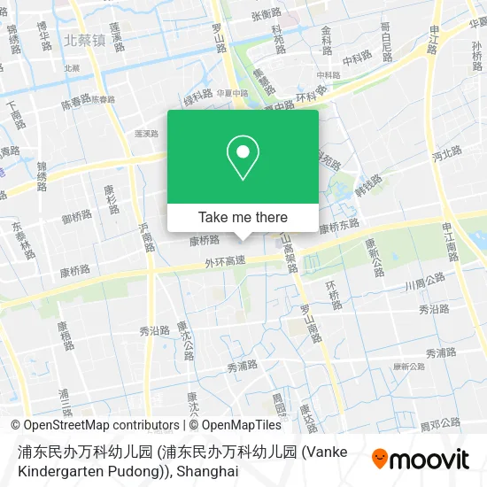 浦东民办万科幼儿园 (浦东民办万科幼儿园 (Vanke Kindergarten Pudong)) map