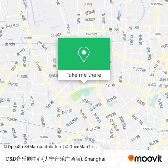 D&D音乐剧中心(大宁音乐广场店) map