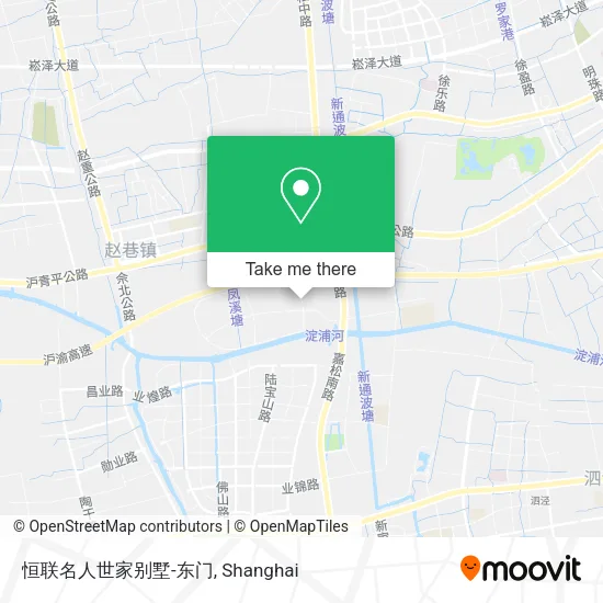 恒联名人世家别墅-东门 map