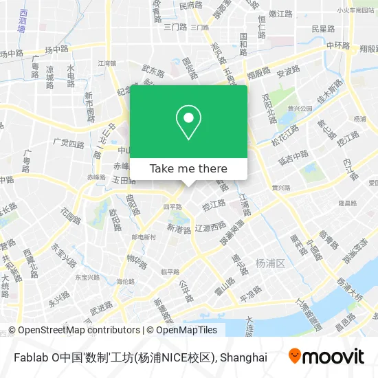 Fablab O中国'数制'工坊(杨浦NICE校区) map