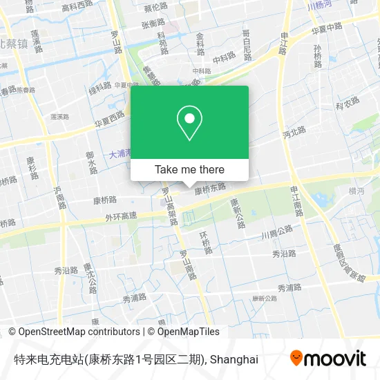 特来电充电站(康桥东路1号园区二期) map