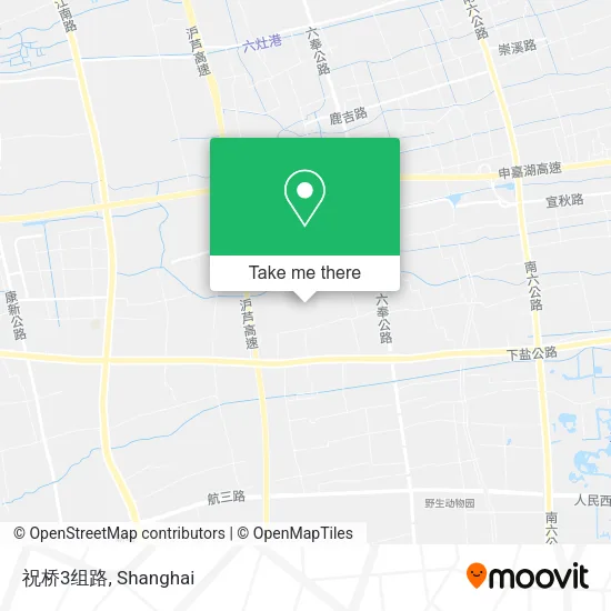 祝桥3组路 map