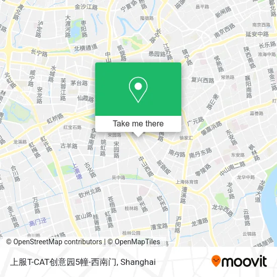 上服T-CAT创意园5幢-西南门 map