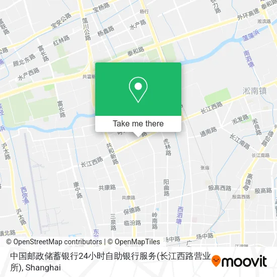 中国邮政储蓄银行24小时自助银行服务(长江西路营业所) map