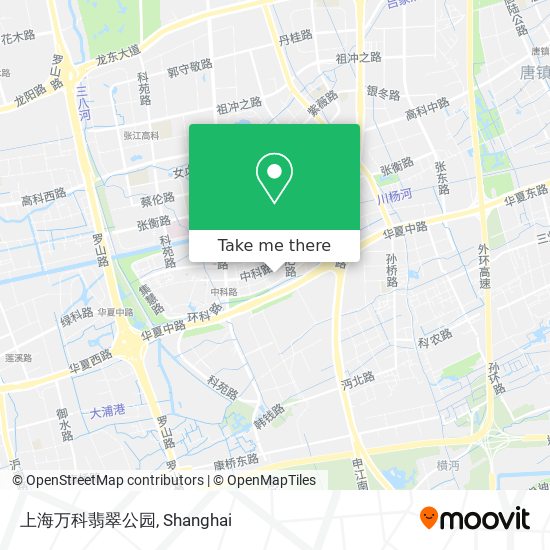 上海万科翡翠公园 map