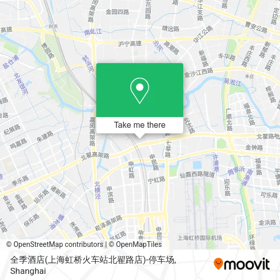 全季酒店(上海虹桥火车站北翟路店)-停车场 map
