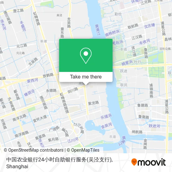 中国农业银行24小时自助银行服务(吴泾支行) map