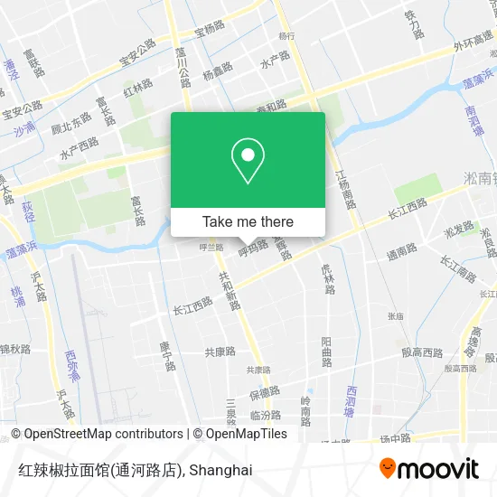 红辣椒拉面馆(通河路店) map