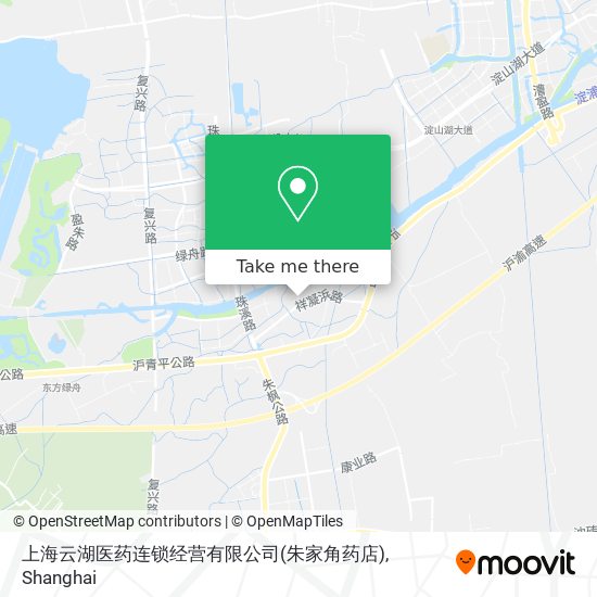 上海云湖医药连锁经营有限公司(朱家角药店) map