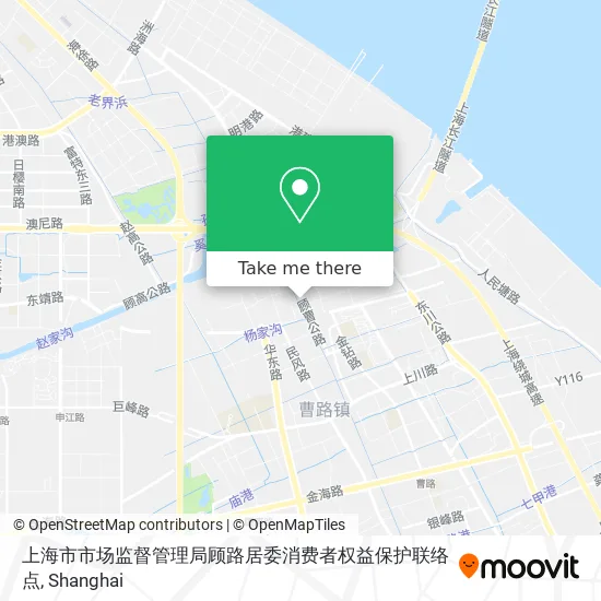 上海市市场监督管理局顾路居委消费者权益保护联络点 map