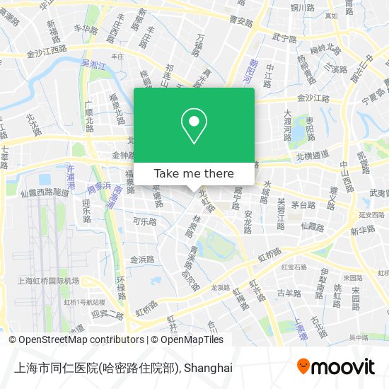 上海市同仁医院(哈密路住院部) map