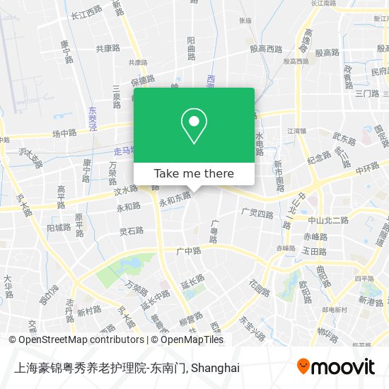 上海豪锦粤秀养老护理院-东南门 map