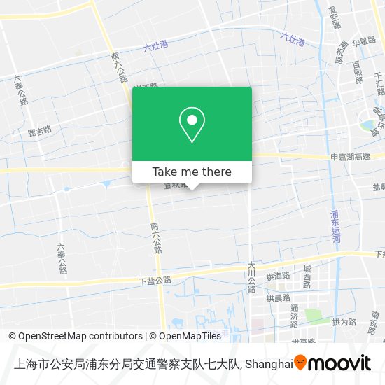 上海市公安局浦东分局交通警察支队七大队 map