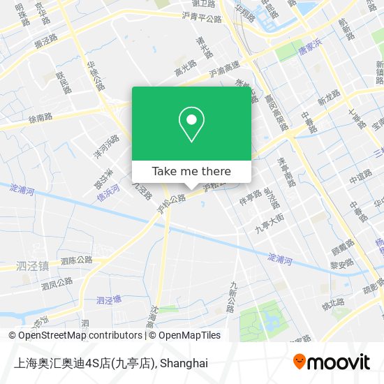 上海奥汇奥迪4S店(九亭店) map