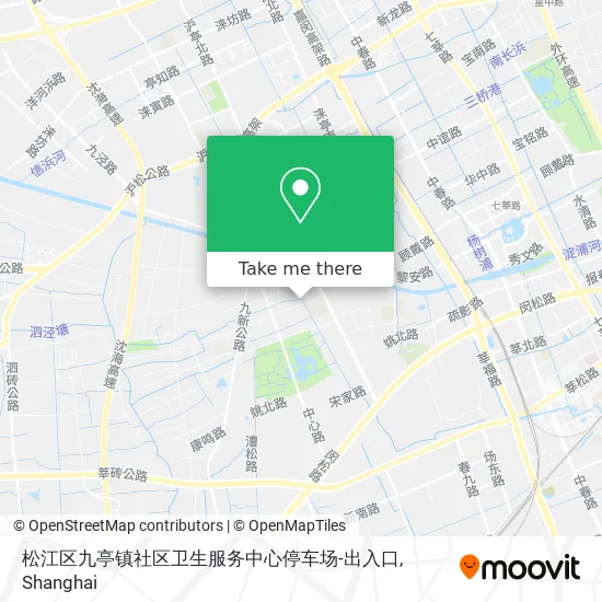松江区九亭镇社区卫生服务中心停车场-出入口 map