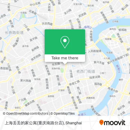 上海丢丢的家公寓(重庆南路分店) map