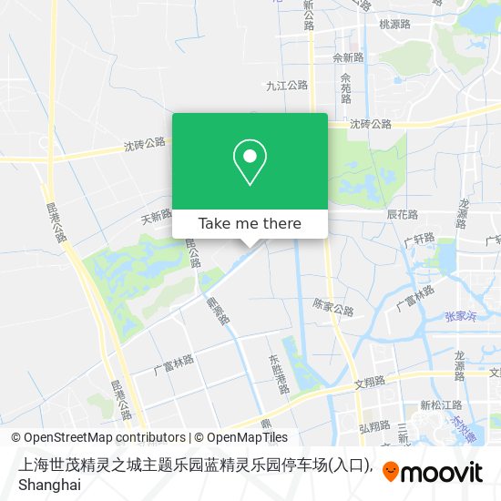 上海世茂精灵之城主题乐园蓝精灵乐园停车场(入口) map