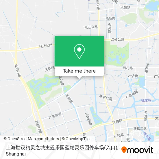 上海世茂精灵之城主题乐园蓝精灵乐园停车场(入口) map