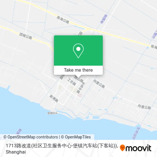 1713路改道(社区卫生服务中心-堡镇汽车站(下客站)) map