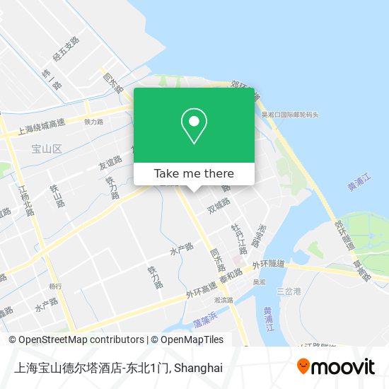 上海宝山德尔塔酒店-东北1门 map