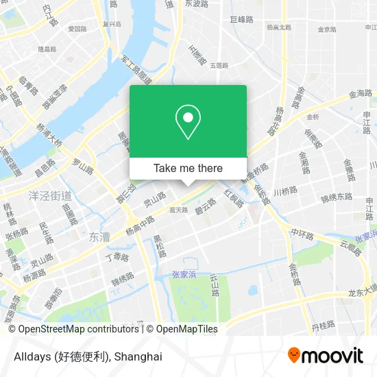 Alldays (好德便利) map