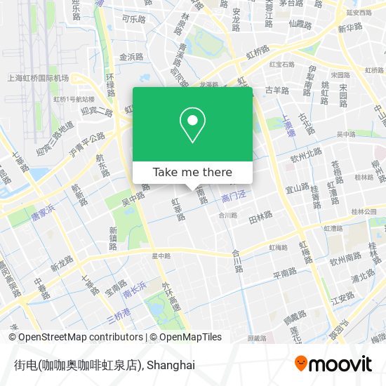 街电(咖咖奥咖啡虹泉店) map
