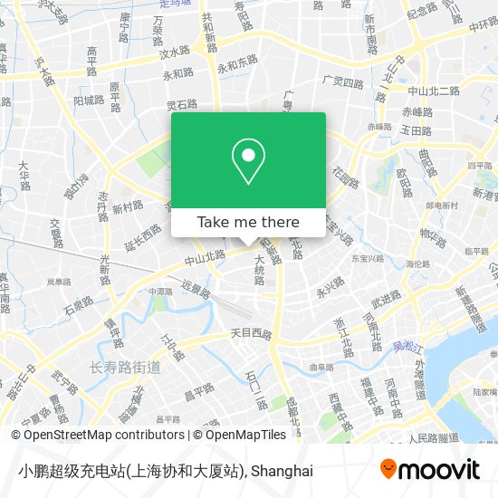 小鹏超级充电站(上海协和大厦站) map