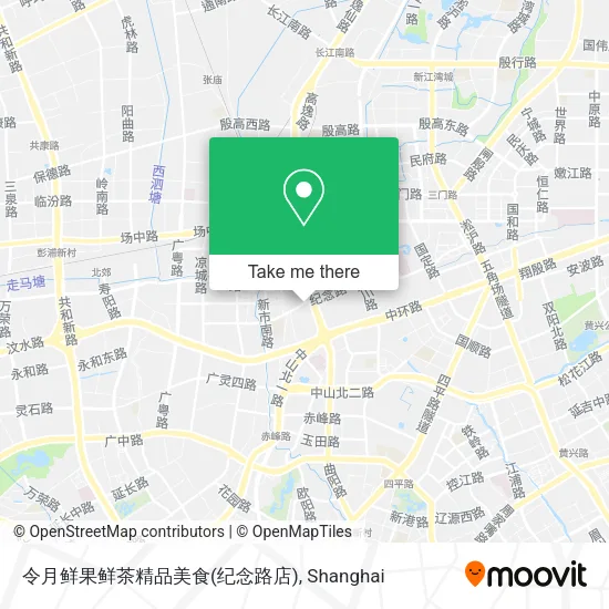 令月鲜果鲜茶精品美食(纪念路店) map
