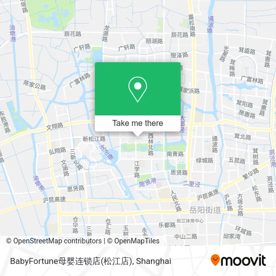 BabyFortune母婴连锁店(松江店) map