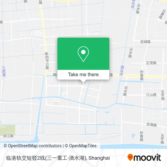 临港轨交短驳2线(三一重工-滴水湖) map