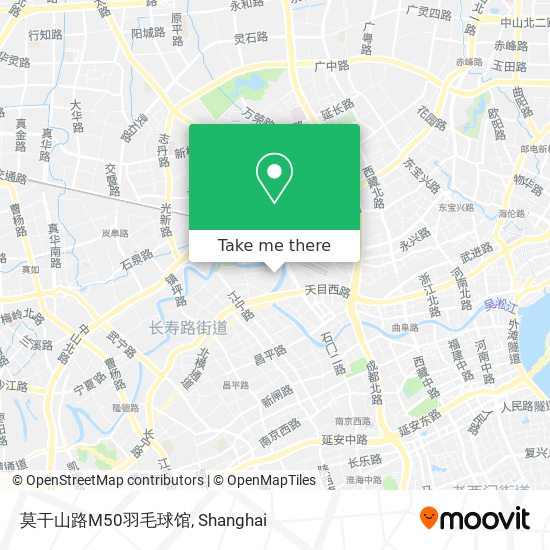 莫干山路M50羽毛球馆 map