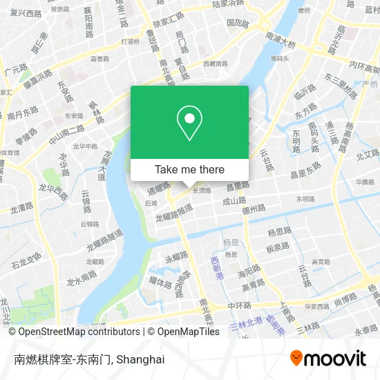 南燃棋牌室-东南门 map