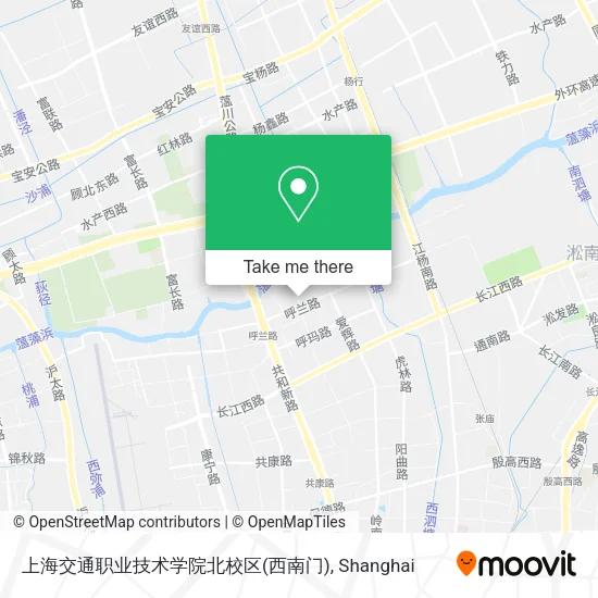 上海交通职业技术学院北校区(西南门) map